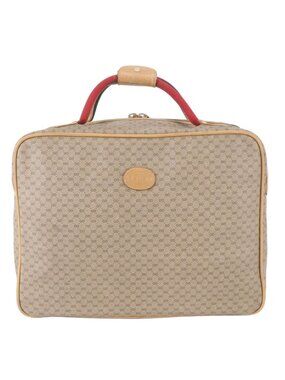Gucci Micro GG Sherry Line Leather Boston Bag Tote